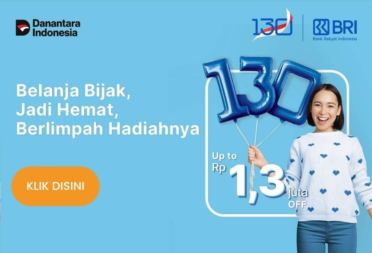 BRI Hadirkan Promo Nasional Spesial Sambut Ulang Tahun ke-130