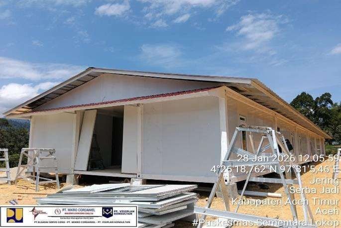 Kementerian PU Bangun 2 Puskesmas Darurat Pascabencana di Aceh