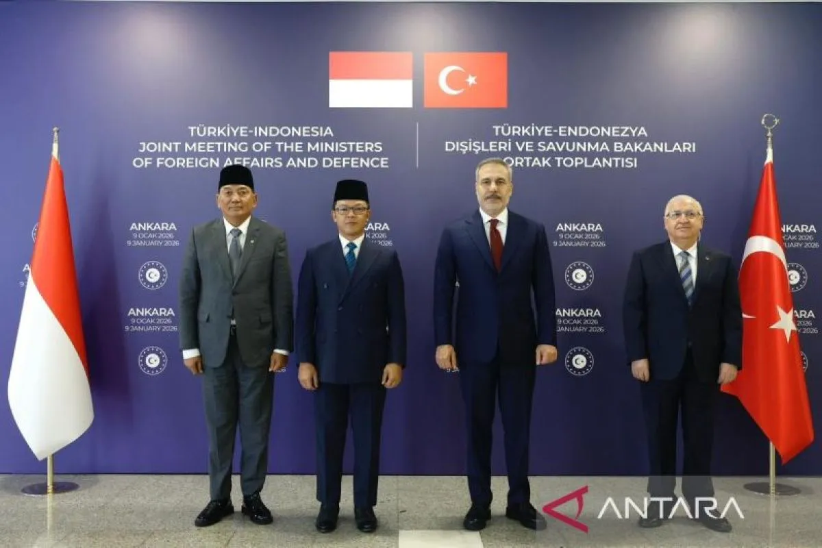 Perkuat Pertahanan, Menhan Sjafrie Sjamsoeddin Hadiri Pertemuan 2+2 Indonesia-Turki