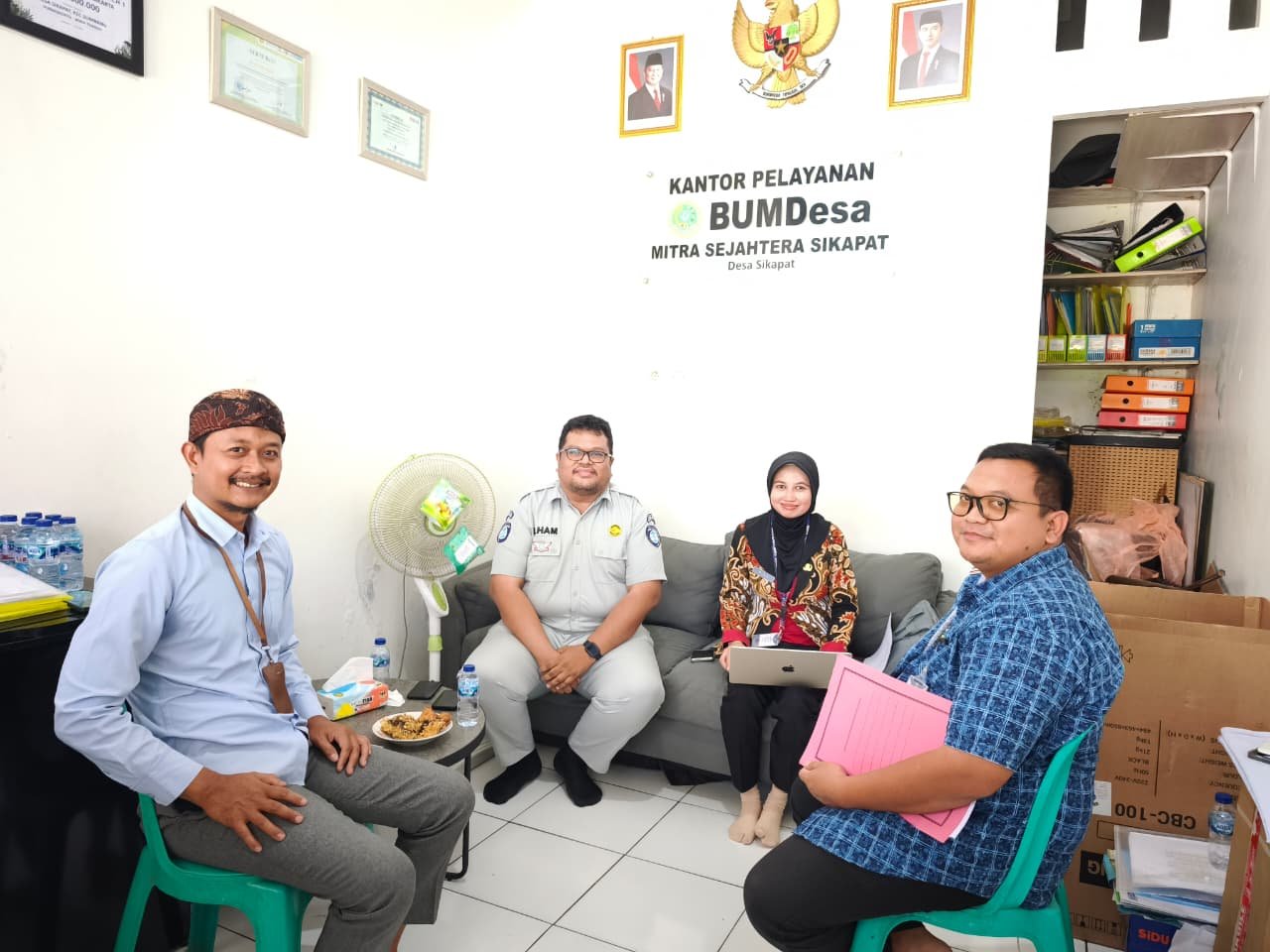 Jasa Raharja Purwokerto Lakukan Monitoring dan Penguatan Transaksi Samsat Budiman di BUMDes Mitra Sejahtera