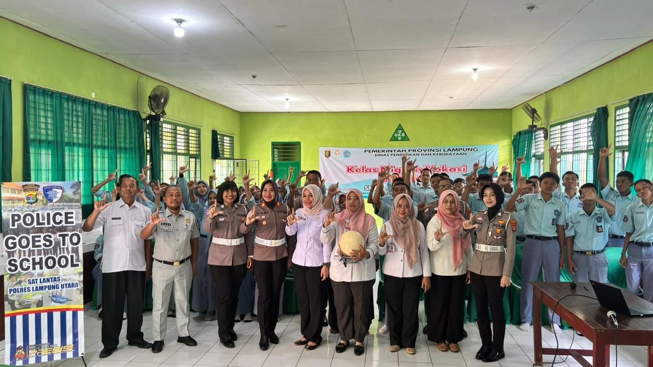 Sosialisasi PPKL di SMAN 1 Abung Semuli, Perkuat Budaya Tertib Berlalu Lintas di Kalangan Pelajar