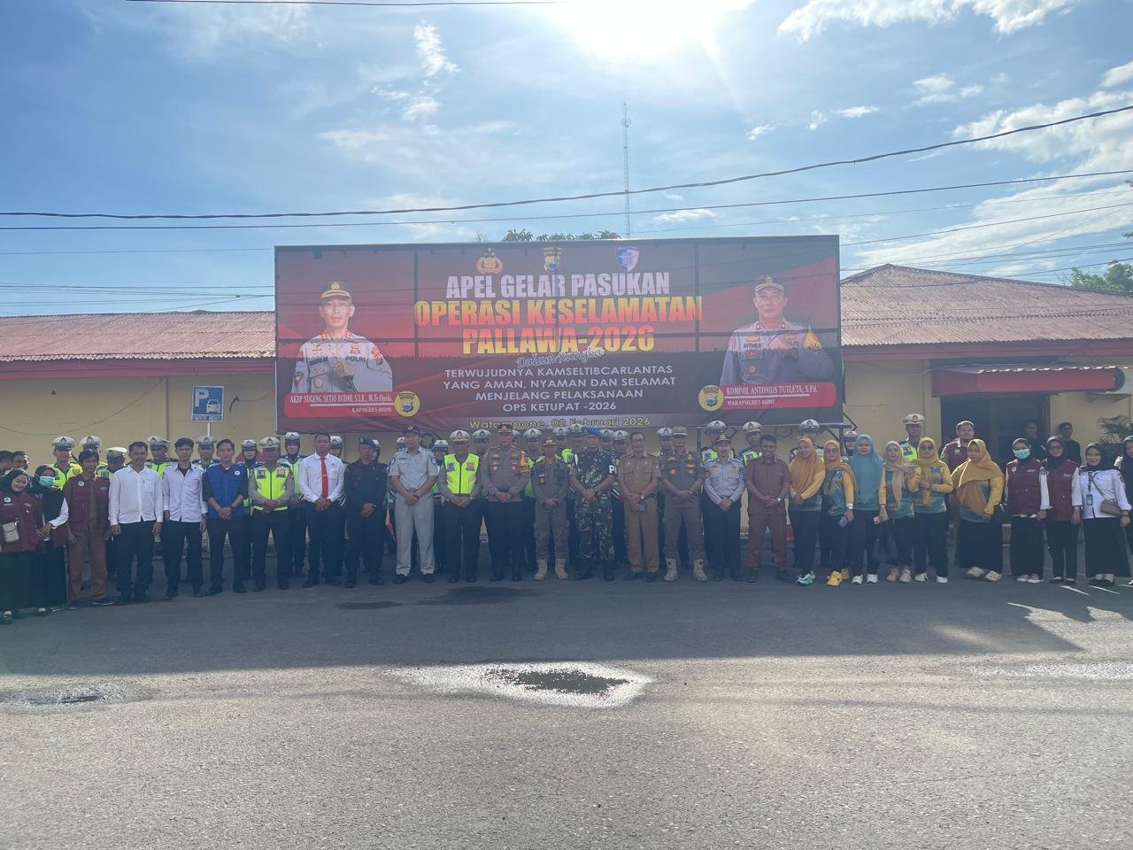 Perkuat Sinergi Lintas Instansi, Jasa Raharja Watampone Hadiri Apel Operasi Keselamatan Pallawa 2026