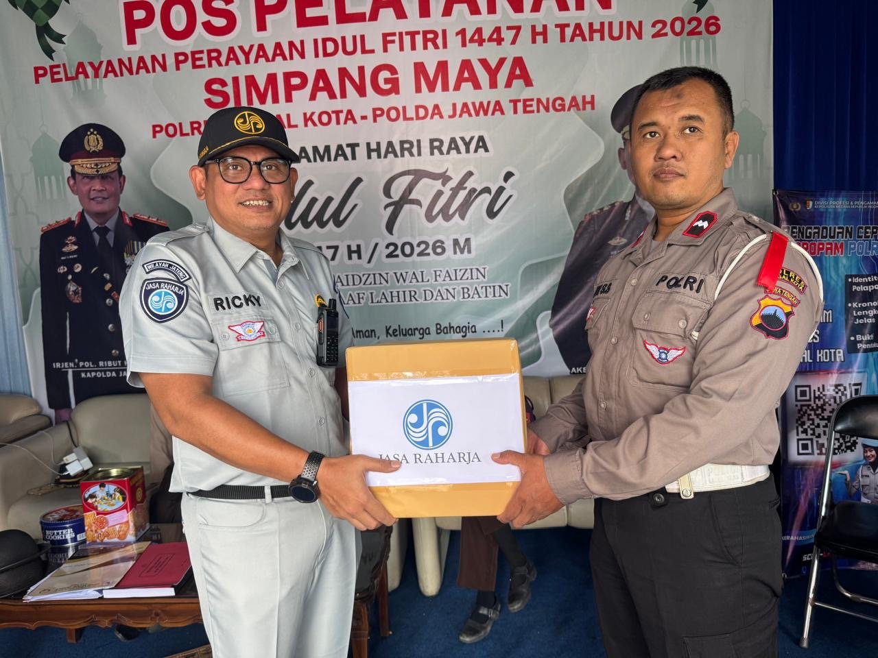 Jasa Raharja Tegal Gelar Aksi Simpatik di Pos Pengamanan Lebaran 1447 H sebagai Bentuk Apresiasi Petugas
