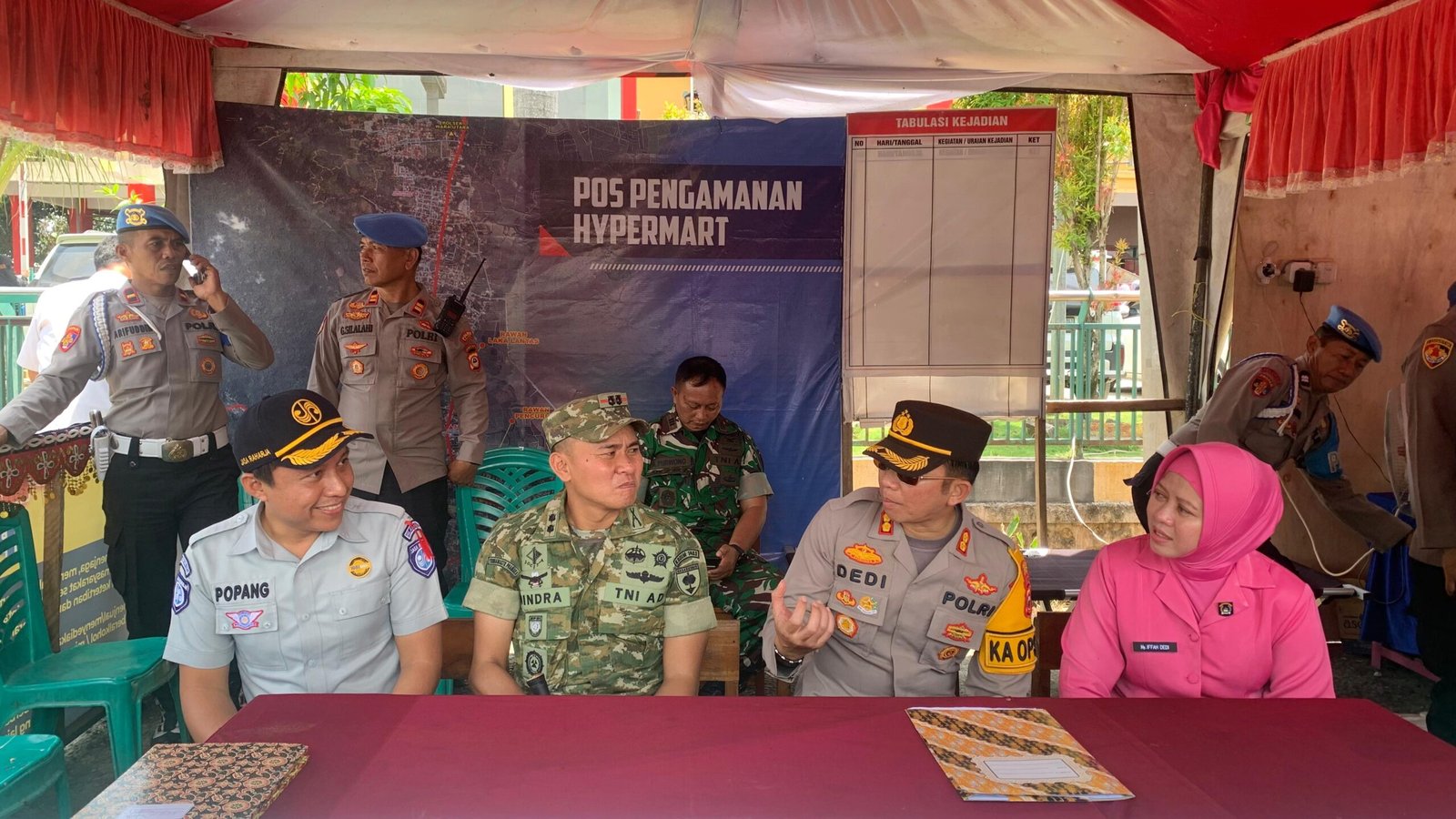 Kepala Cabang Jasa Raharja Palopo Bersama Kapolres Palopo dan Dandim Lakukan Kunjungan Ke Pos Pengamanan Lebaran 2026 di Kota Palopo