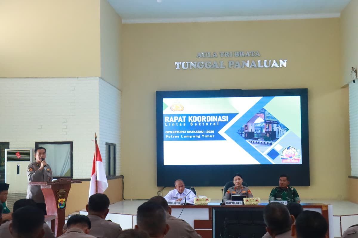 Persiapan Pengamanan Lebaran 2026, PJJR Samsat Sukadana Hadiri Rakor di Mapolres Lampung Timur