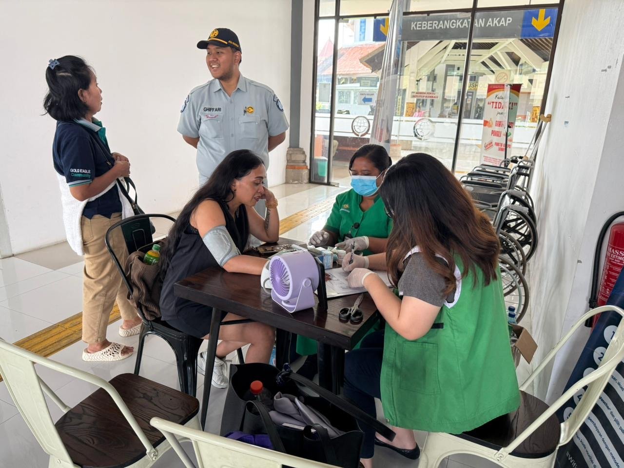 Jasa Raharja Wilayah Bali Gelar MUKL Bersama RS Bhakti Rahayu di Terminal Mengwi