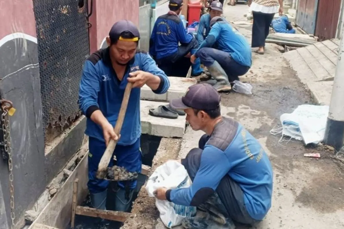 Atasi Genangan, Sudin SDA Jakbar Rampungkan Perbaikan Saluran di RW 03 Tambora