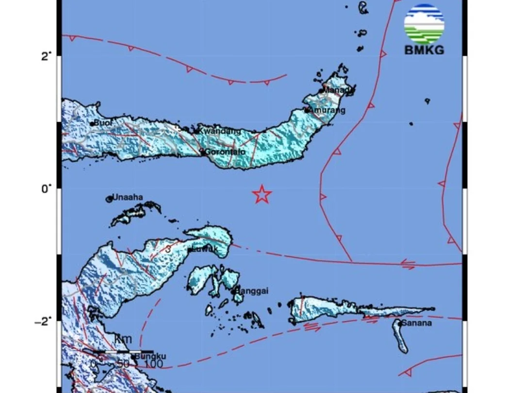 Gempa Magnitudo 5,5 Guncang Teluk Tomini, BMKG: Tidak Berpotensi Tsunami