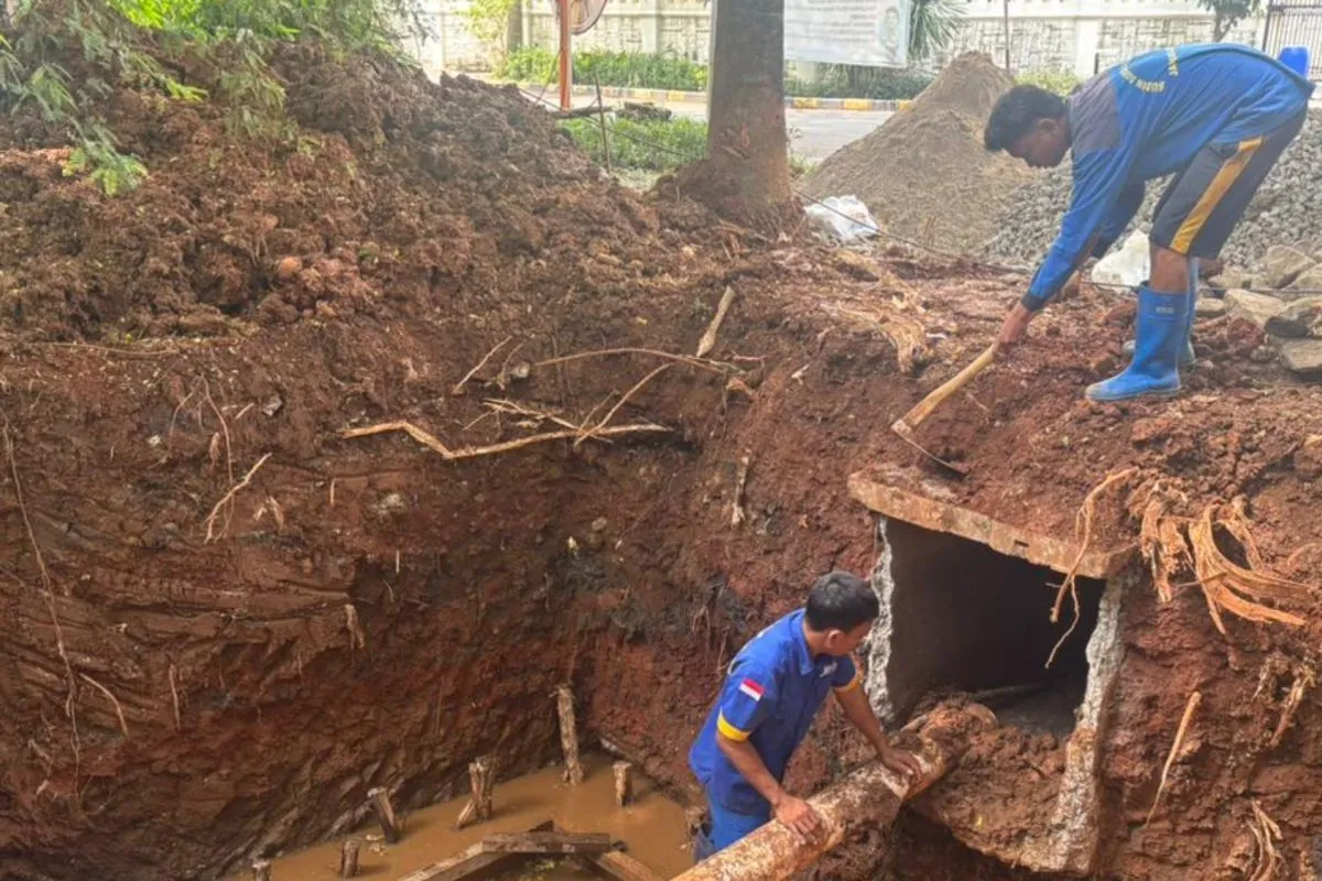 SDA Jakarta Utara Bangun Kolam Saluran Air di Kelapa Gading untuk Antisipasi Banjir