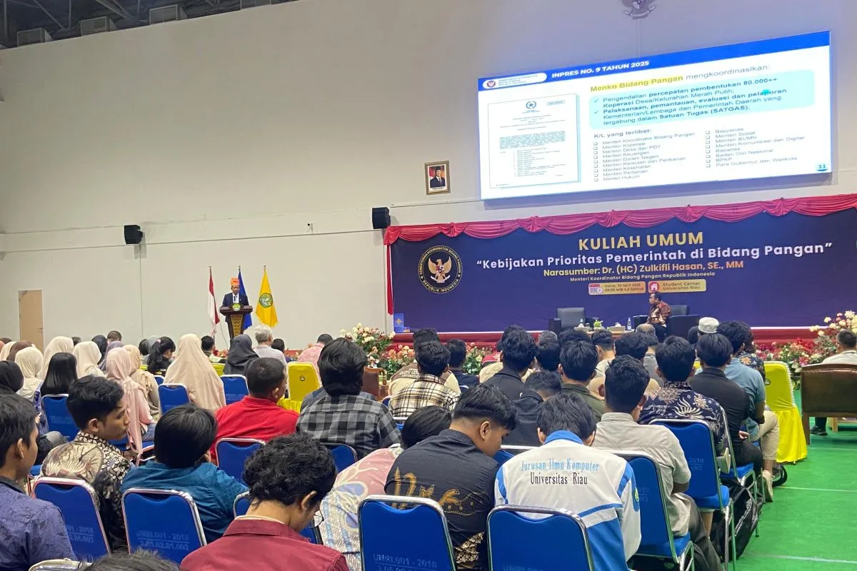 Wamenko Pangan Bicara Strategi Kedaulatan Pangan di Universitas Riau