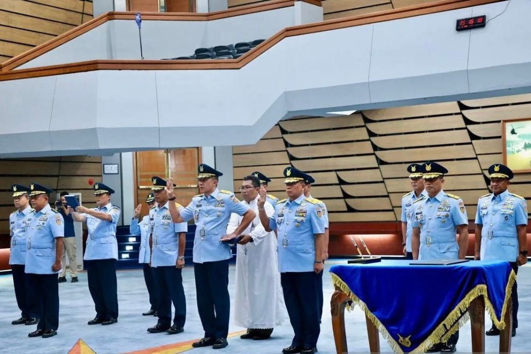 KSAU Lantik 6 Perwira Tinggi TNI AU untuk Tempati Jabatan Strategis