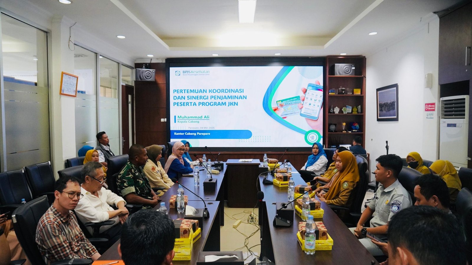 Sinergi Lintas Sektor untuk Pelayanan Optimal, Jasa Raharja Parepare Ikuti Pertemuan Koordinasi dan Sinergi Penjaminan Peserta Program JKN di BPJS Kesehatan Parepare
