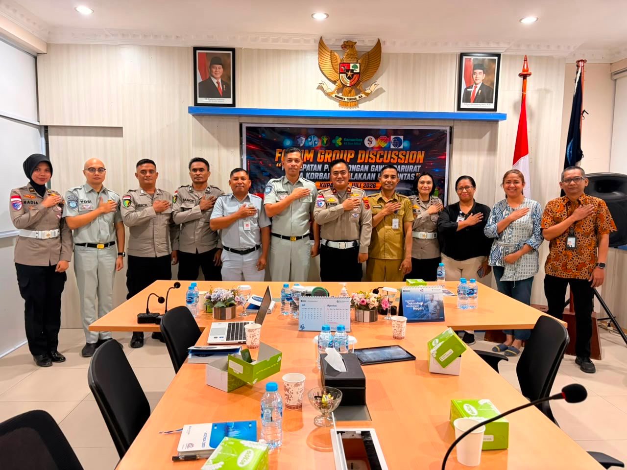 Jasa Raharja Bersama Stakeholder Bahas FGD Percepatan Pertolongan Pertama Gawat Darurat pada Korban Kecelakaan Lalu Lintas