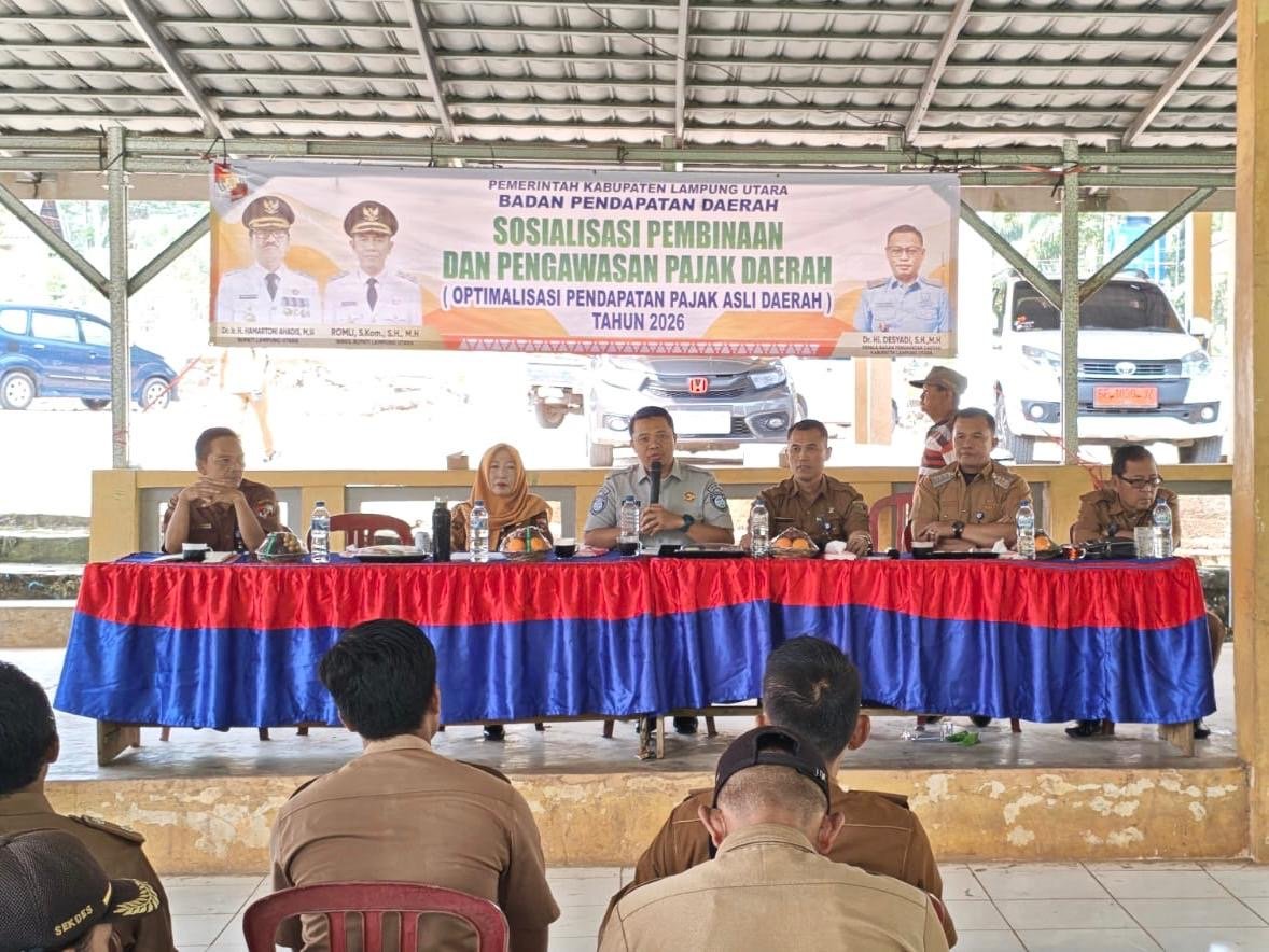Jasa Raharja Kotabumi Bersama Tim Pembina Samsat Gencarkan Sosialisasi Program Keringanan PKB di Abung Pekurun