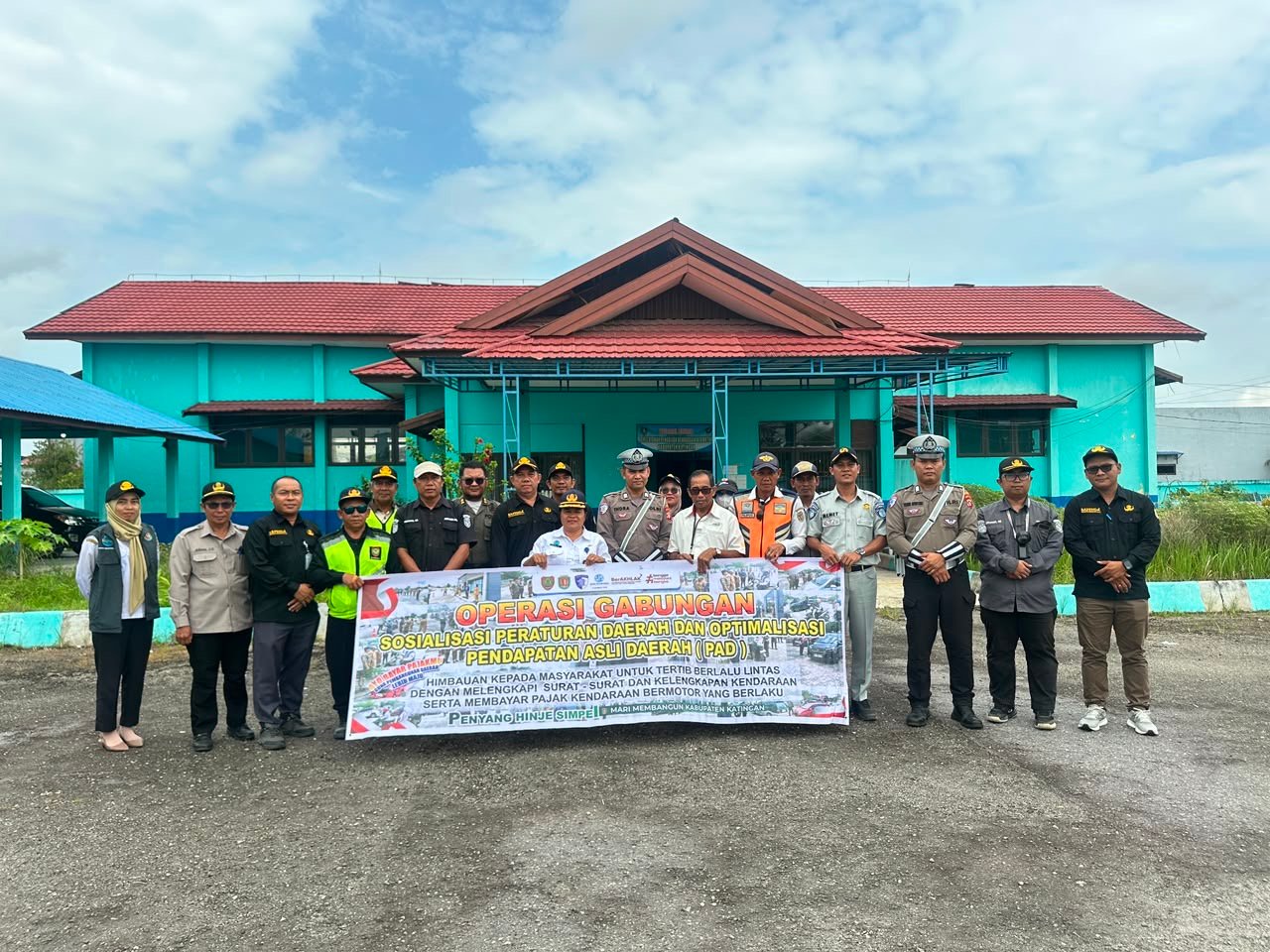 Jasa Raharja Kalteng Bersama Tim Pembina Samsat Katingan Gelar Operasi Gabungan Tingkatkan Kepatuhan Wajib Pajak Kendaraan Bermotor