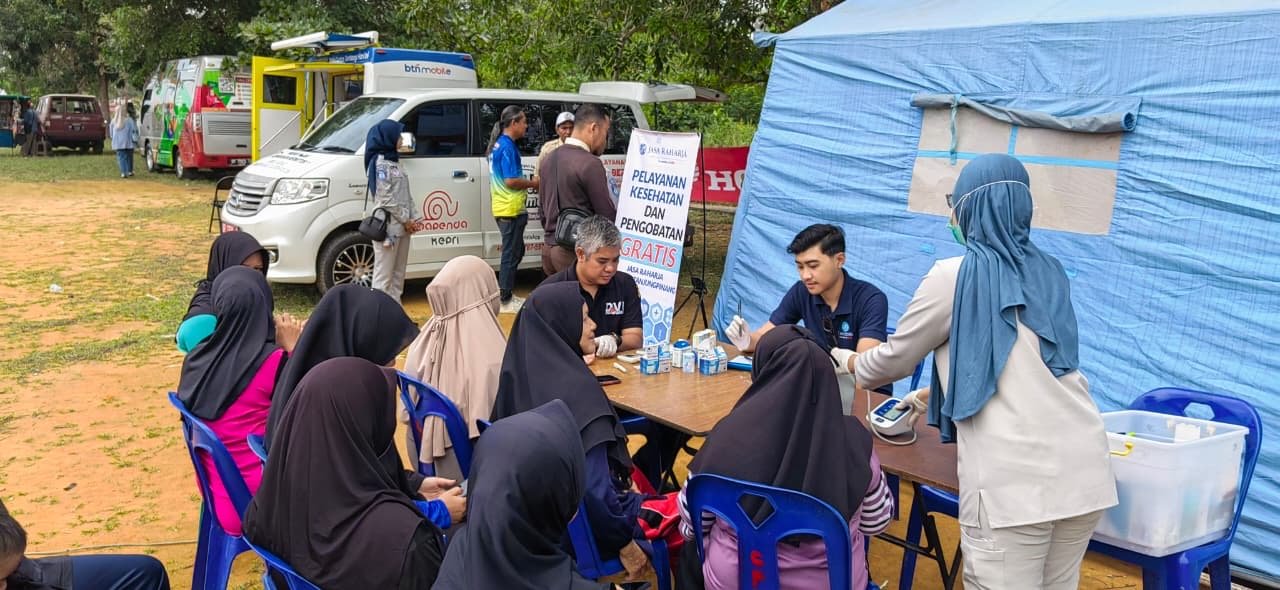 Jasa Raharja Tanjungpinang Gelar Pemeriksaan Kesehatan Gratis dalam Festival Pelayanan Publik Karang Taruna Batu IX