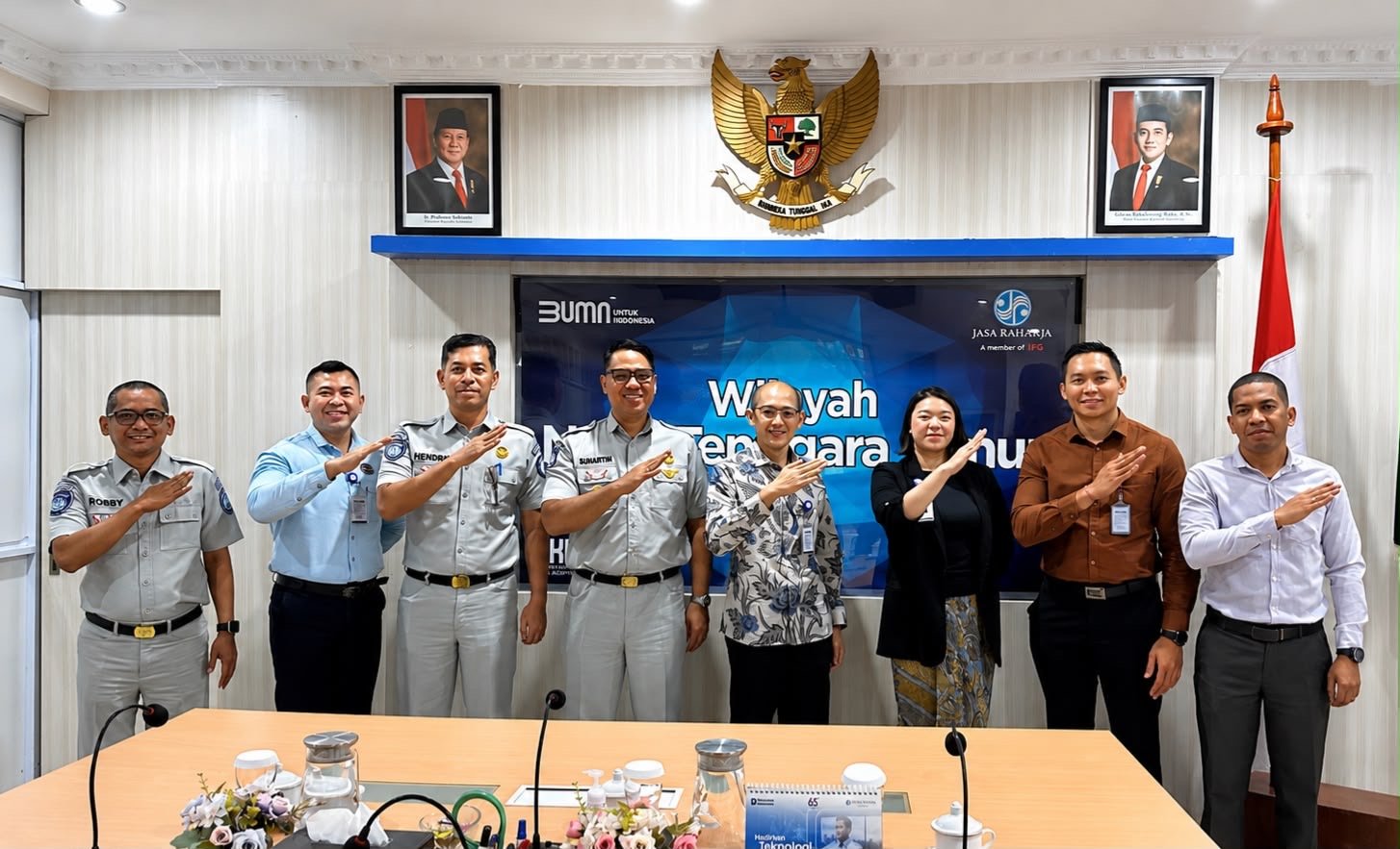 Silaturahmi dan koordinasi Jasa Raharja Kanwil NTT bersama RS Siloam kupang
