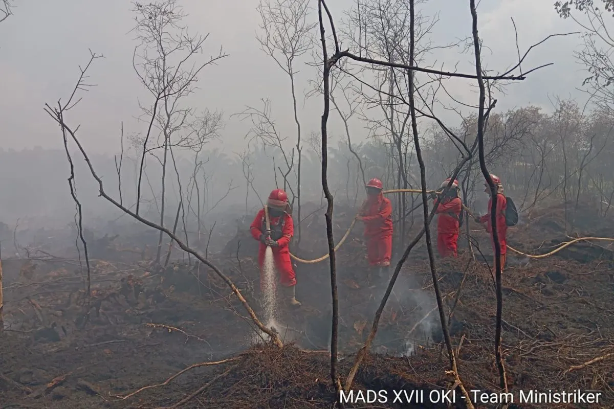 Karhutla di OKI Sumsel Meluas, Manggala Agni Tambah Personel Pengendali