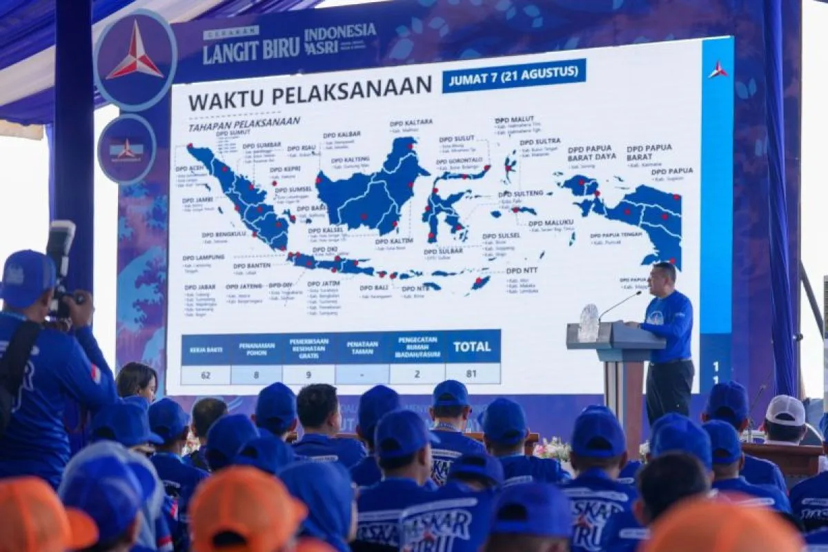 Gelar Gerakan Langit Biru, Demokrat Gelar 137 Aksi Serentak di 114 Daerah