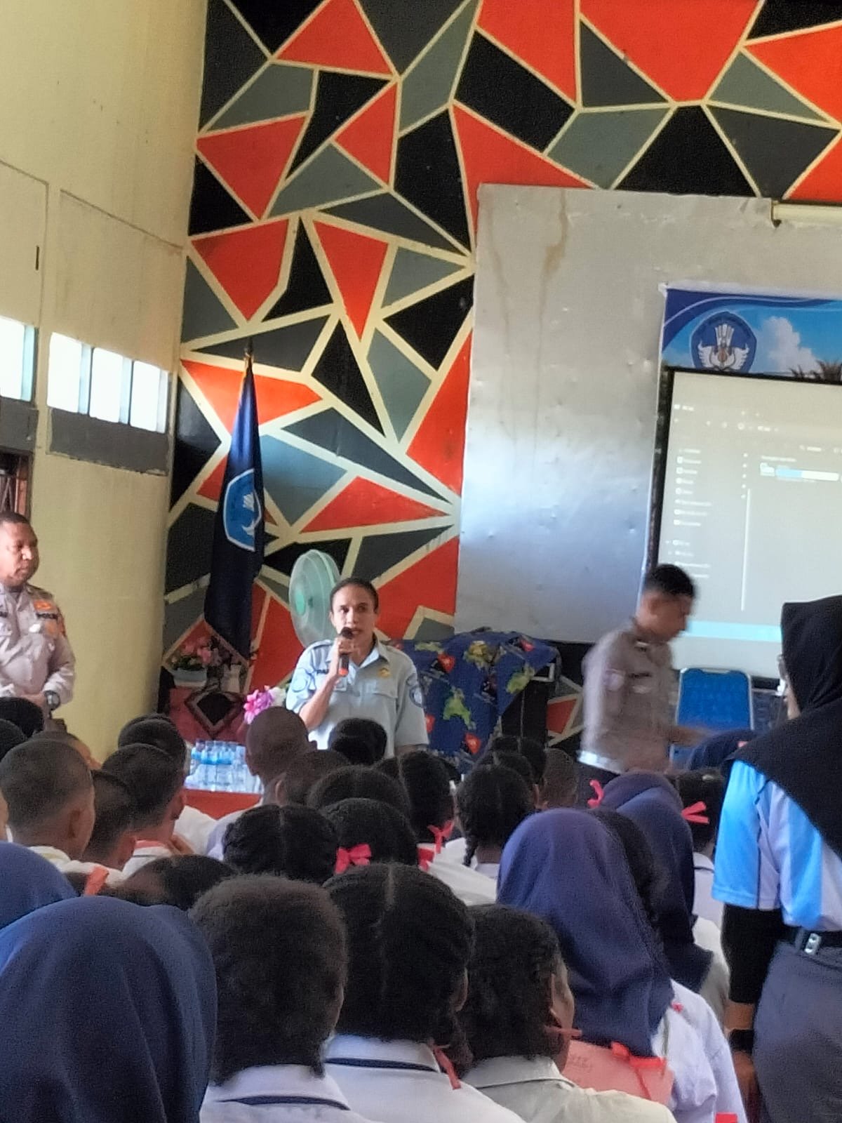 Tanamkan Budaya Tertib Berlalu Lintas Sejak Dini, Jasa Raharja Papua Gelar PPKL di SMA Negeri 1 Sarmi