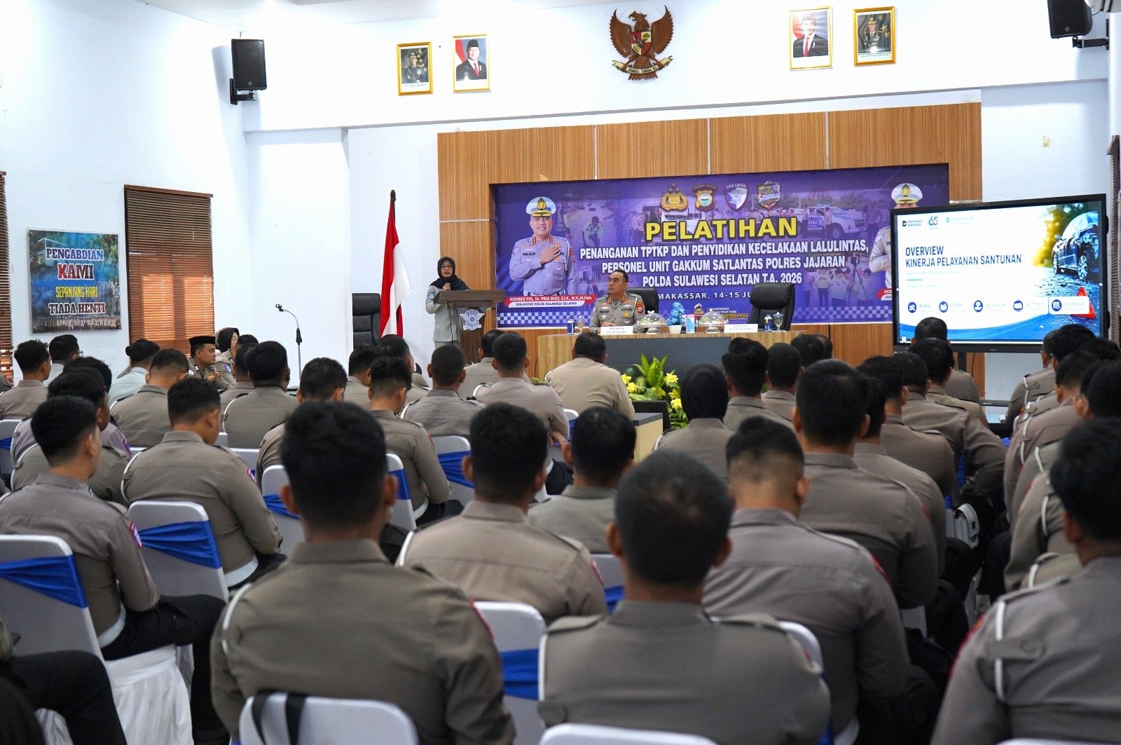 Kakanwil Jasa Raharja Sulsel Hadiri Pembukaan Pelatihan TPTKP Ditlantas Polda Sulsel, Perkuat Sinergi Penanganan Laka Lantas
