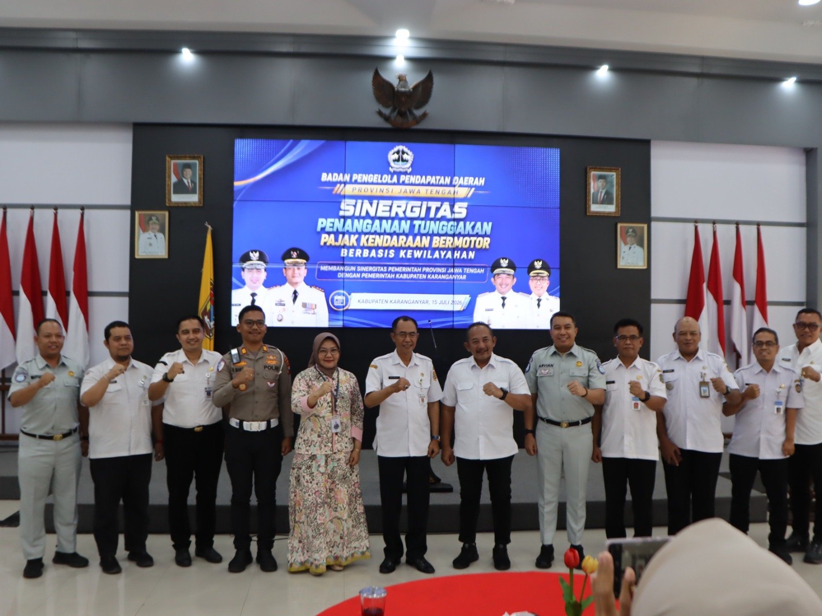 Optimalkan PKB dan SWDKLLJ Tahun 2026, Tim Pembina Samsat Jawa Tengah Perkuat Sinergi Bersama Pemkab Karanganyar