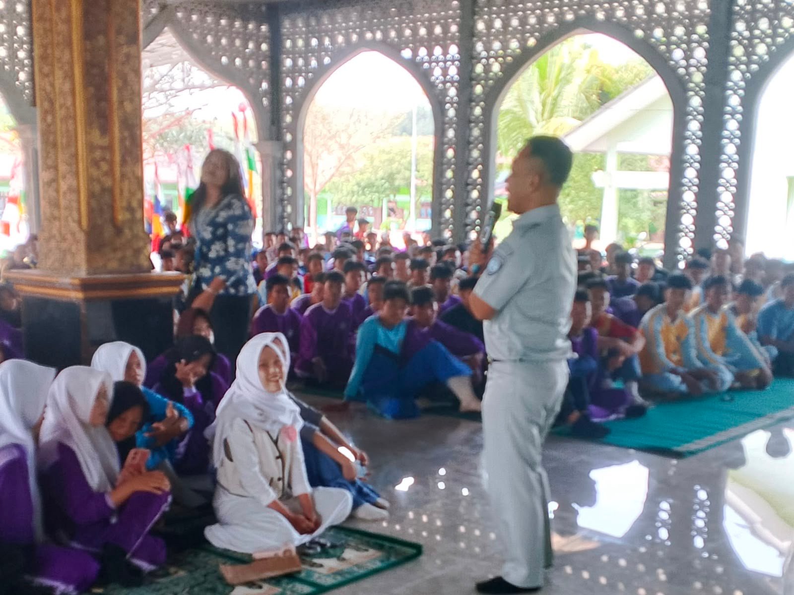 Jasa Raharja Edukasi Pelajar SMAN 1 Sungkai Utara tentang Keselamatan Lalu Lintas