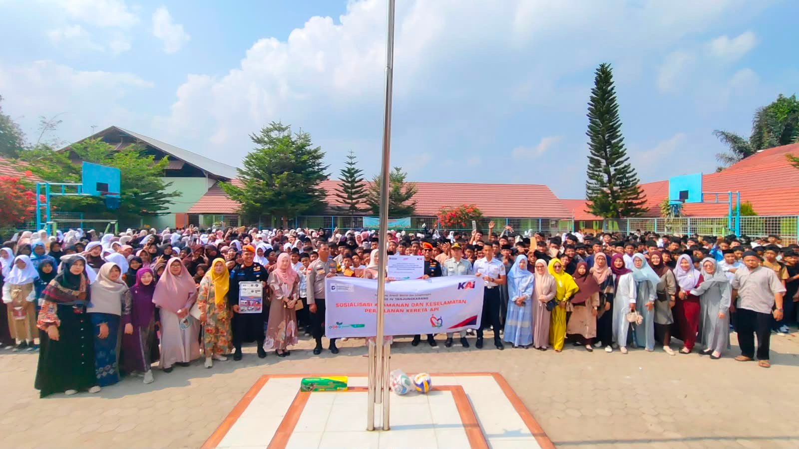 Safety Campaign Perlintasan Sebidang Digelar di Natar, Dorong Kesadaran Keselamatan Pengguna Jalan