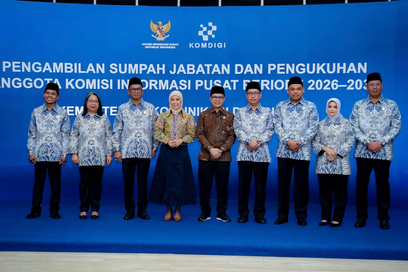 Menkomdigi Resmi Lantik Komisioner Komisi Informasi Pusat Periode 2026–2030