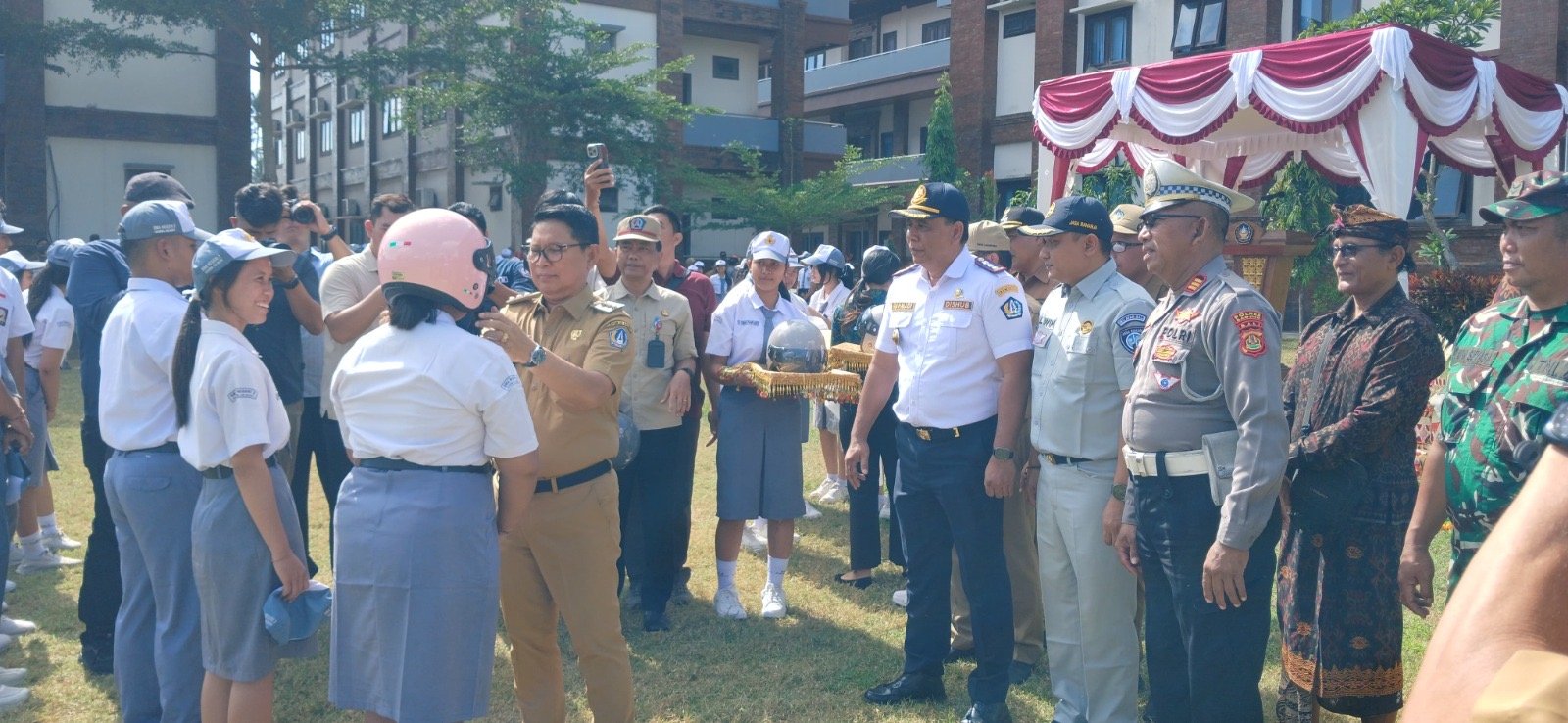 Harhubnas ke-55 di SMAN 2 Abiansemal, Jasa Raharja Titipkan Pesan Keselamatan dan Kepatuhan