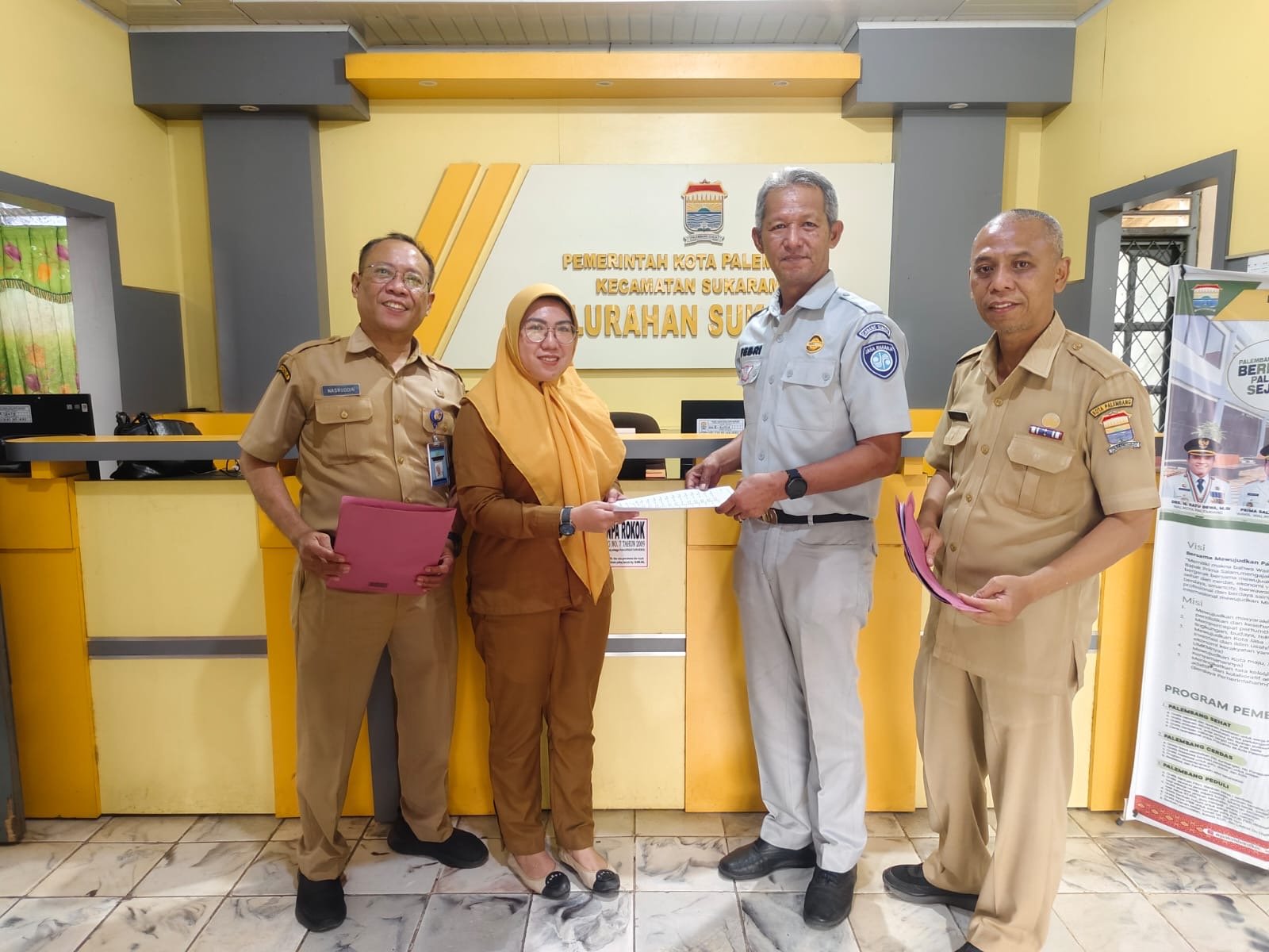 Samsat Palembang 3 dan Kelurahan Sukarami Berkolaborasi Optimalkan PKB via Aplikasi Siguntang Track