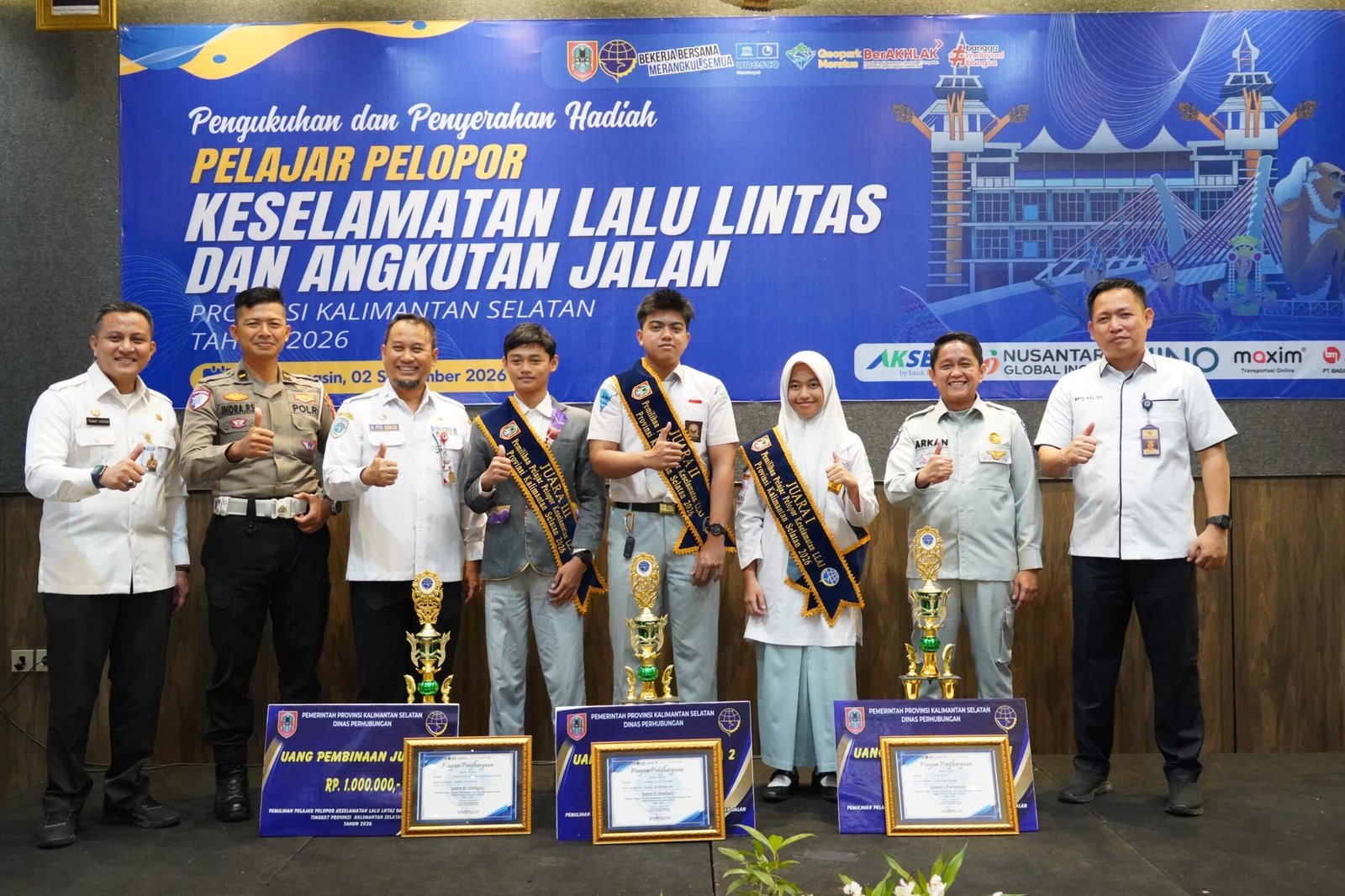 Jasa Raharja Kalsel Dukung Pelajar Pelopor Keselamatan Lalu Lintas Menuju Tingkat Nasional
