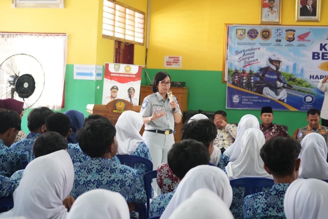 Peringati Hari Perhubungan Nasional 2026, PT Jasa Raharja (Persero) Kanwil Bengkulu Edukasi Keselamatan Berlalu Lintas dan PPGD di SMAN 1 Kota Bengkulu