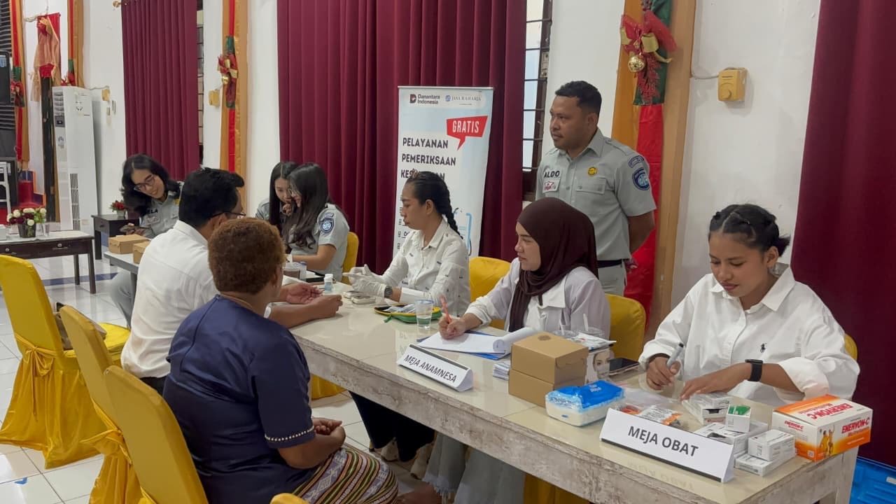 Jasa Raharja Papua Gelar Sosialisasi, Hadirkan MUKL dan Donor Darah di Gereja Pentakosta Indonesia Jemaat Narwastu
