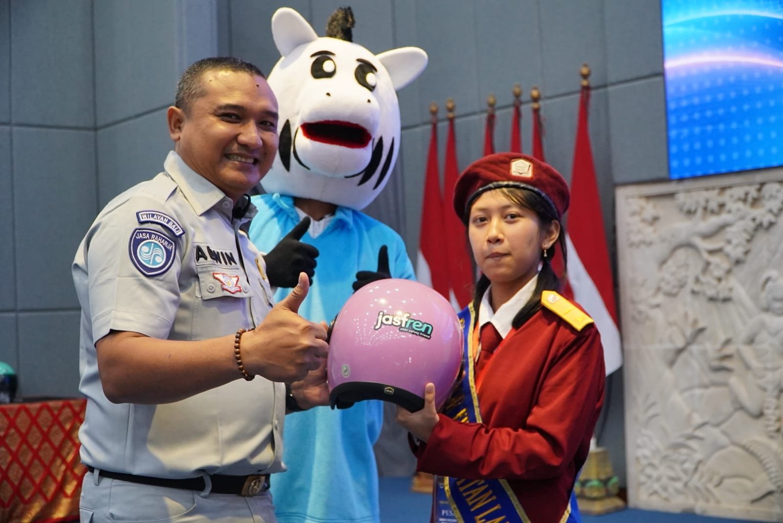 Jasa Raharja Bali Hadir di Dies Natalis ke-7 Poltrada, Taman Lalu Lintas Jadi Ruang Edukasi Keselamatan